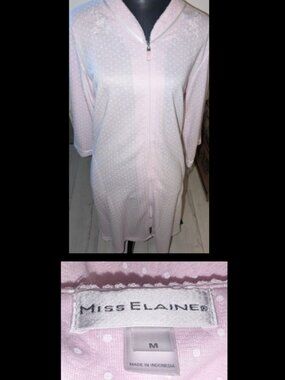 NWT Miss Elaine Pink Super Soft Womens Gown / Robe Womens M